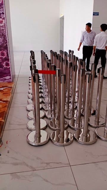 TRỤ INOX KÉO DÂY ĐỎ, ĐEN, DÂY NHUNG - 3