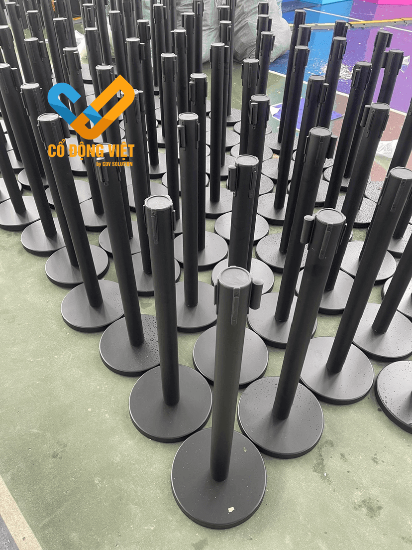 TRỤ INOX KÉO DÂY ĐỎ, ĐEN, DÂY NHUNG